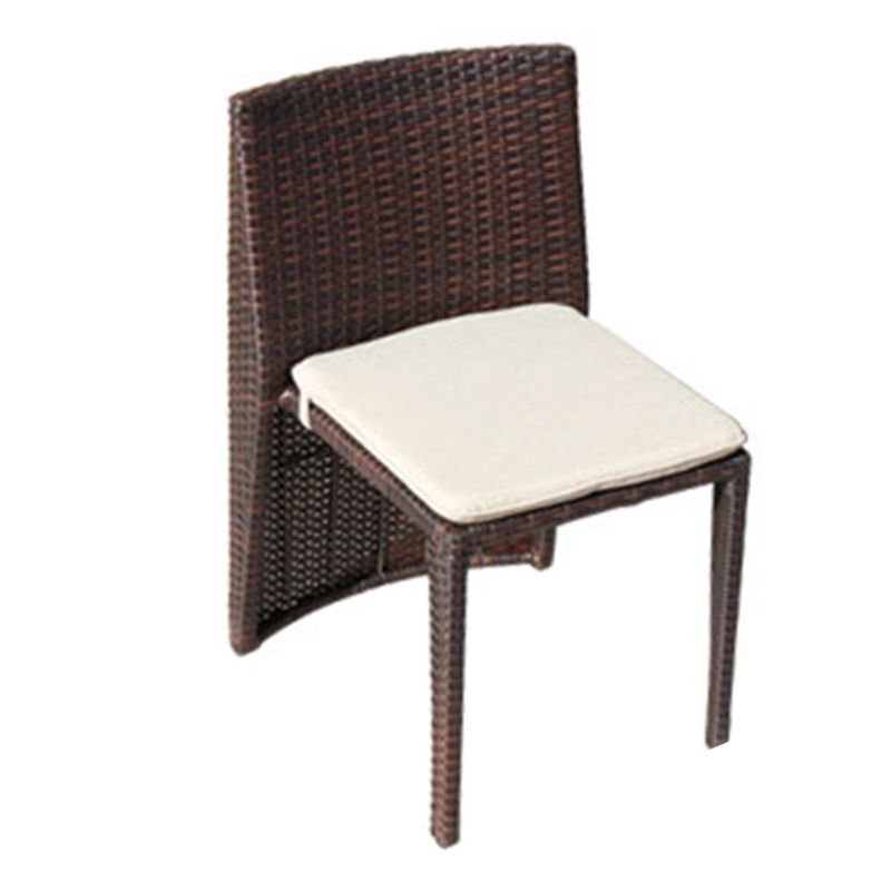 Modern Style Bistro Set Metal Base 3 Pieces Bistro Set for Outdoor
