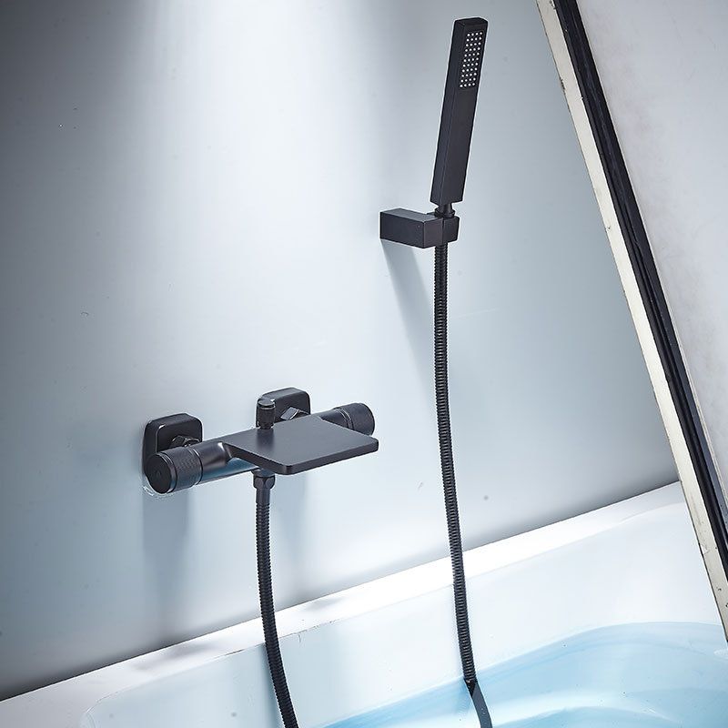 Contemporary Fixed Bathtub Faucet Wall Mounted Waterfall Tub Filler