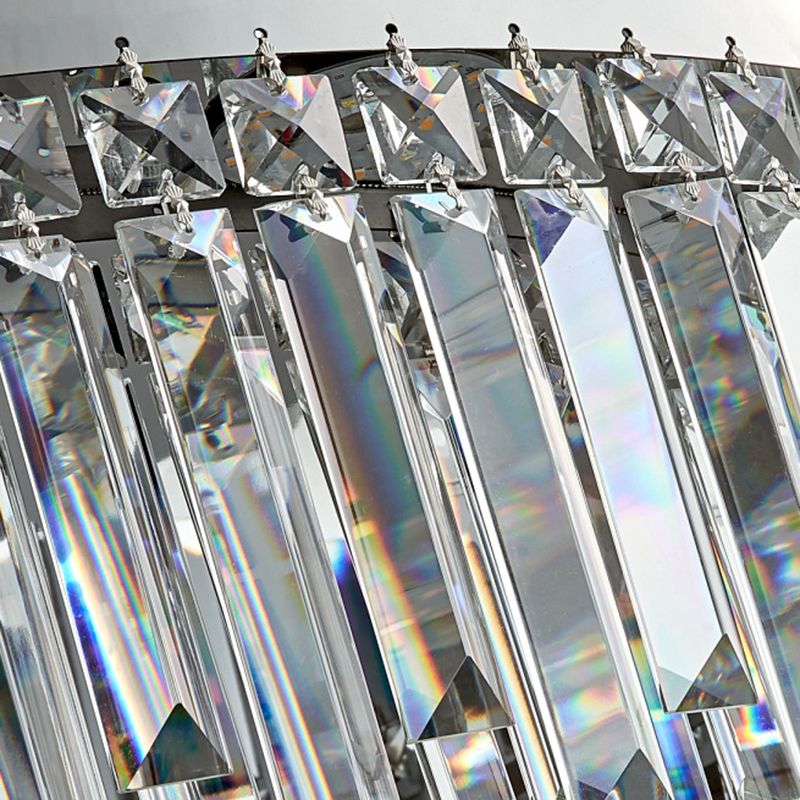 Rechteckinselbeleuchtung im modernen Luxusstil Crystal 1 Light Island Lights in Silber