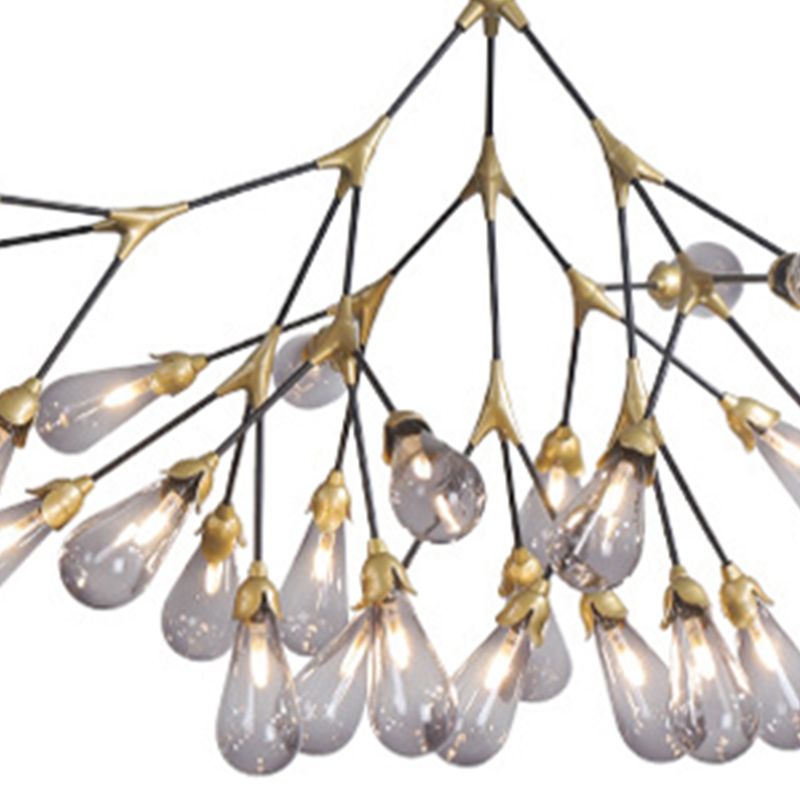 Wit glazen kroonluchter verlichtingsarmatuur moderne kroonluchter hanglamp voor woonkamer