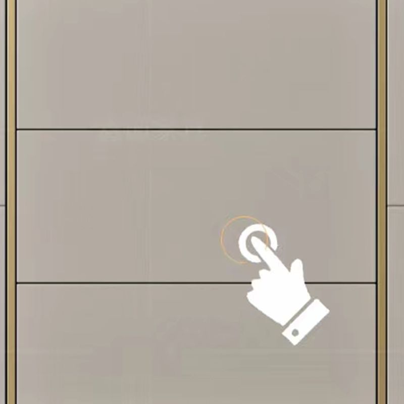 Classic Glam Storage Chest Stone Dresser with 3 Drawers , 12.87-inch Width