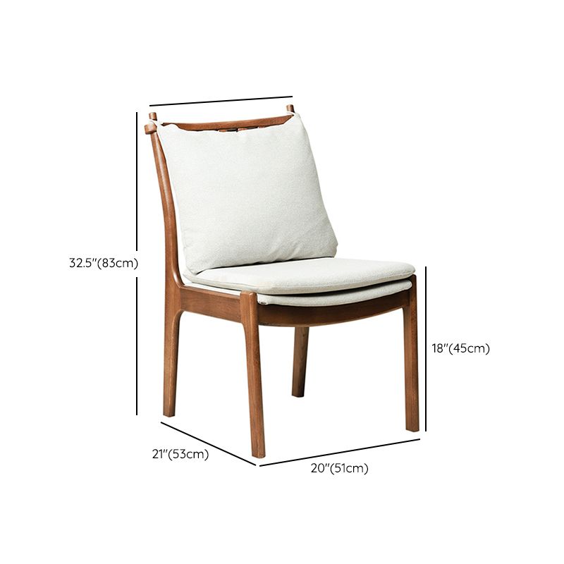 Home Contemporary Dining Chair Solid Wood Upholstered Dining Chair