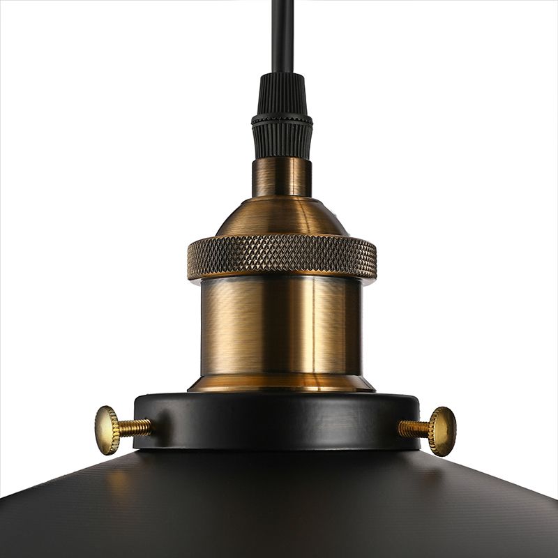 1 Bulb Flat Wall Mounted Lamp Industrial Style Black Metallic Adjustable Wall Lighting Fixture with Pulley Design