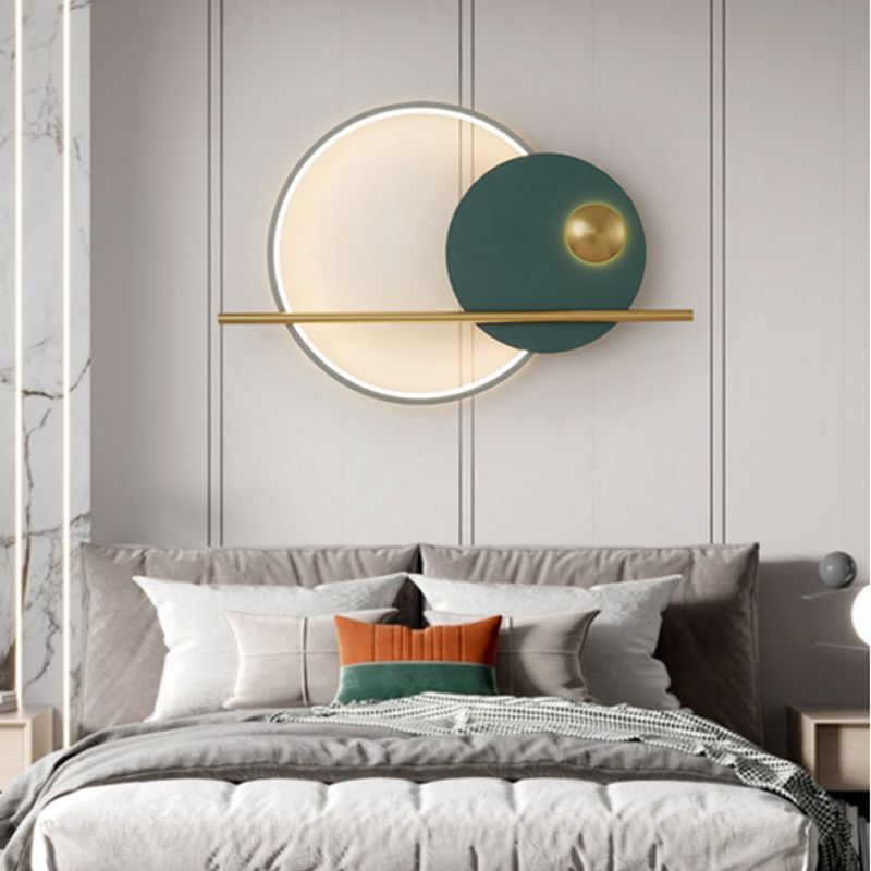 Macaron LED Wall Mount Light 1-Light Wall Light with Silica Gel Shade for Bedroom