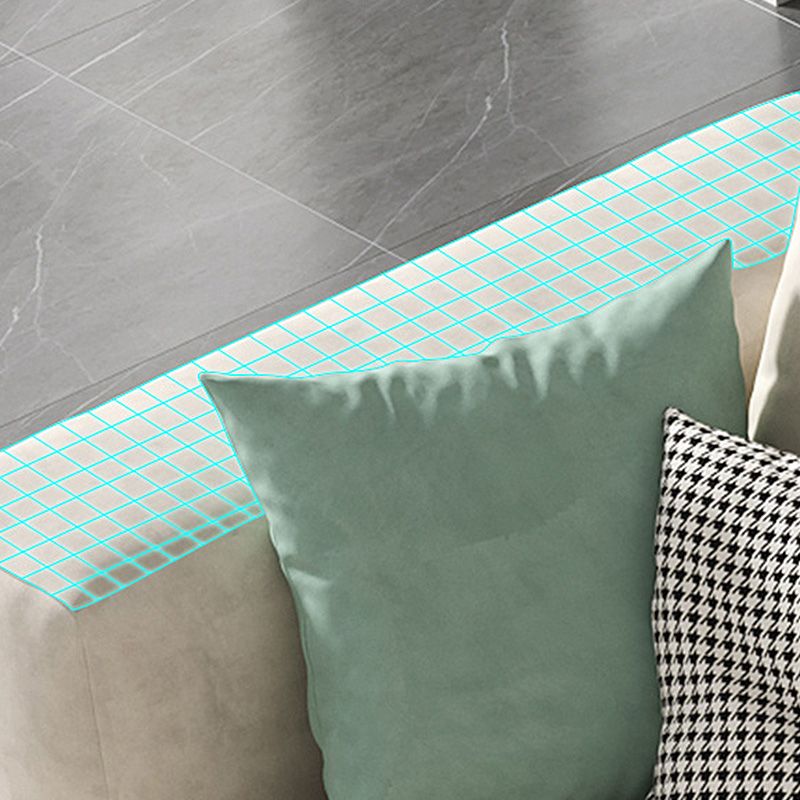 Cuscinetto a braccio quadrato Back retro sezionale divano resistente alle macchie contemporanee