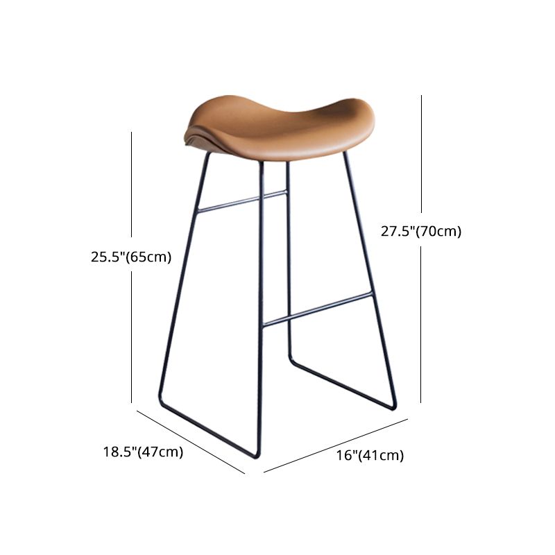 Nordic Ledersitze Barhocker Metallgestell Barhocker für Wohnzimmer