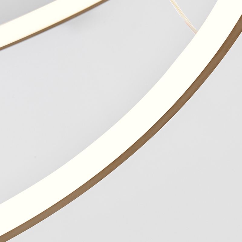 Modern Gold Chandelier Multiple Rings Pendant Chandelier Metal Chandelier