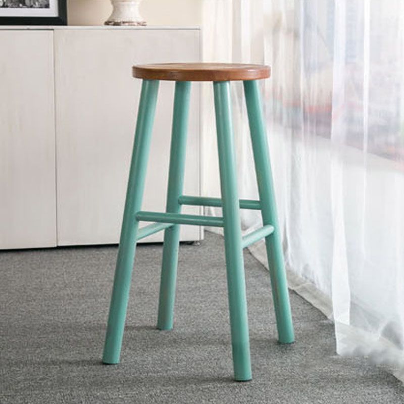 Modern Style Bar Table Set 1/7 Pieces Rectangle Wood Counter Table with Stools