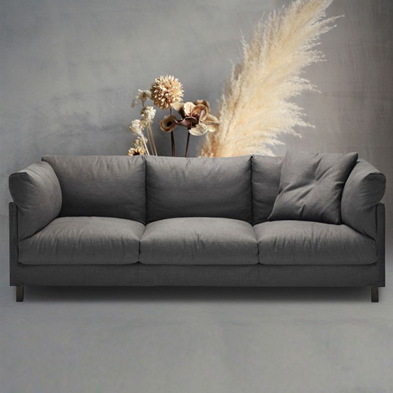 82.67" W x 32.67" D x 32.67" H Contemporary Standard Square Arm Sofa for Living Room