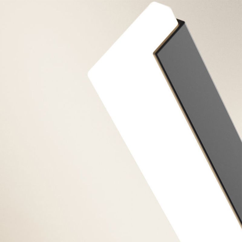 Nordic Style Iron Wall Light Strip Shape Wall Lamp with Acrylic Shade for Bedroom