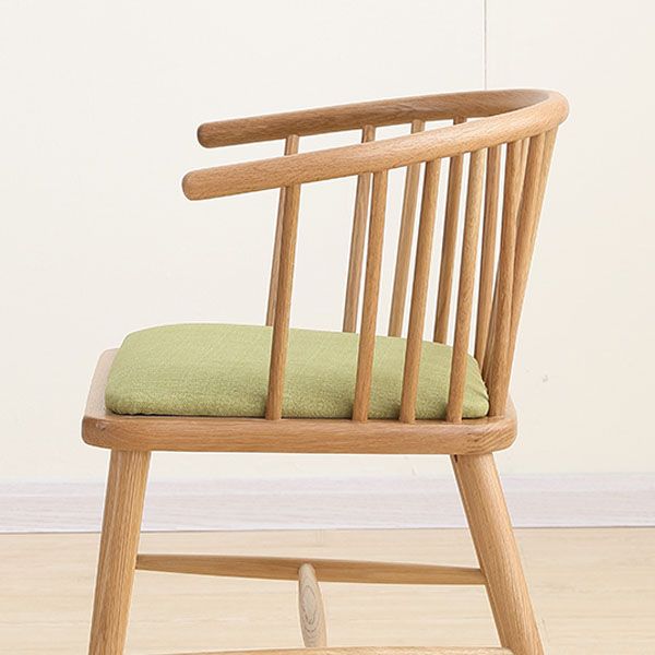 Sillón de madera contemporáneo Silla de comedor con respaldo natural Windsor para cocina
