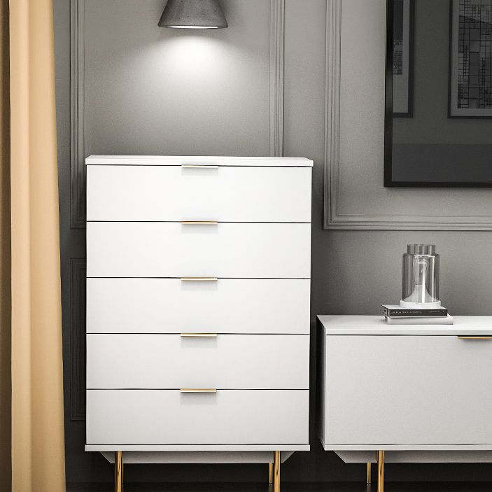 Living Room Buffet Modern Style Wood Buffet Server with Drawers