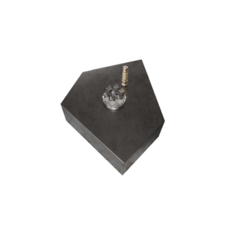 Abstract Shape Base Design Stainless Steel Hussey/bronze Free Shape Coffee Table