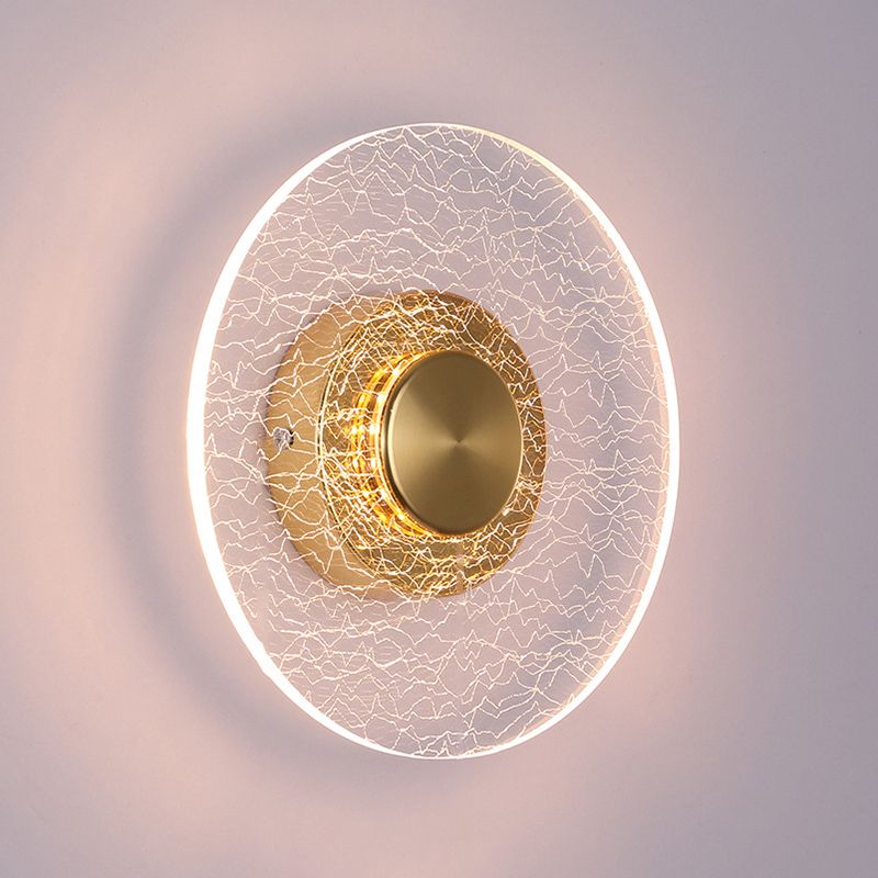 Simple Wall Lighting Fixture Circle Wall Light Sconce for Bedroom