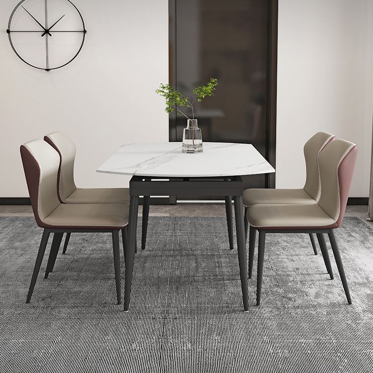 Contemporary Style Sintered Stone Dining Round Table Set 1/4/5/7 Pieces Dining Set