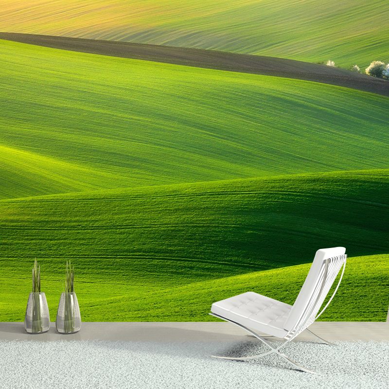 Green Hills Landscape Wall Mural Decal Washable Modern Home Gallery Wall Covering