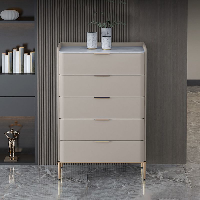Modern Accent Chest with 3/4/5 Drawers and Straight Legs Chest