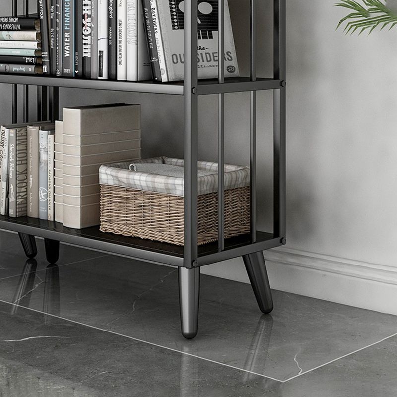 11" W Glam Antique Finish Shelf Bookcase Etagere Metal Bookshelf