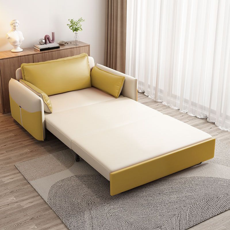 31" Wide Scandinavian Futon Sofa Bed Folding Futon Sleeper Sofa