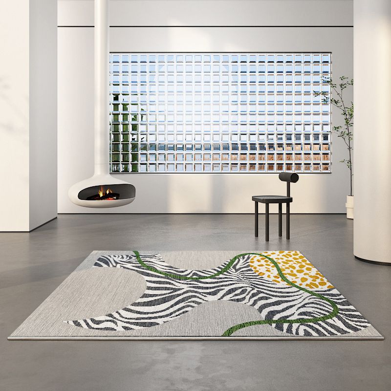 Modern Nordic Style Area Rug Carpet Stain Resistant Rug for Living Room