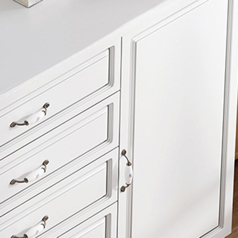 Contemporary Wood Accent Cabinet with Drawer Rectangle Accent Chest