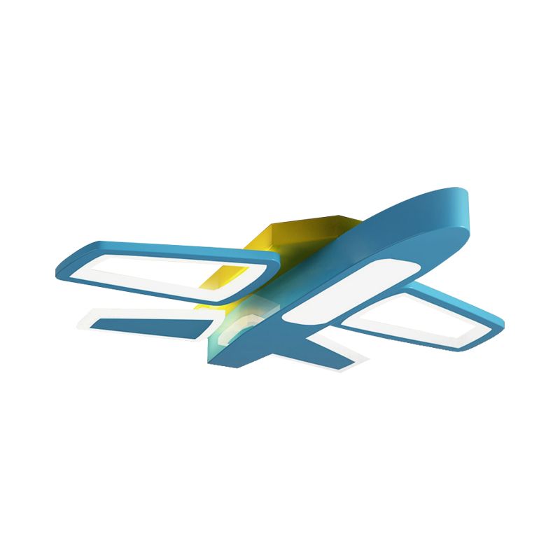 Kids Modern White Ceiling Light Plane Acrylic LED Flush Mount Light for Amusement Park