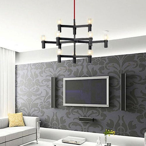 Picture of Modern Hanging Light Metal Chandelier Pendant Light for Living Room Di