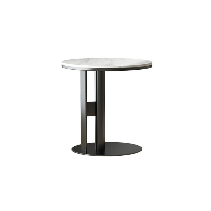 Minimalist Slate Side End Table Pedestal Side End Table for Living Room