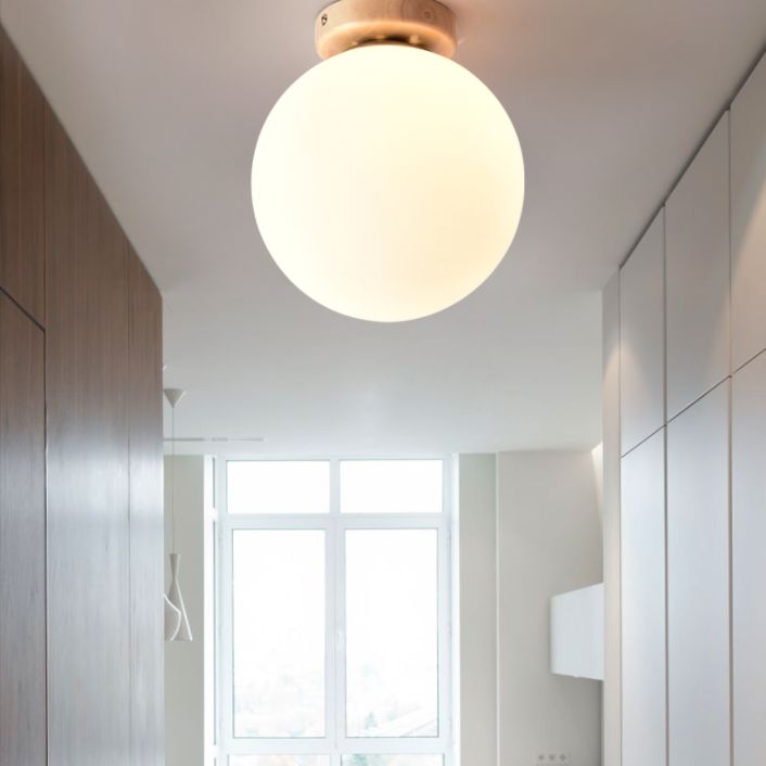 Corridor en bois nordique rigide luminaire de plafond