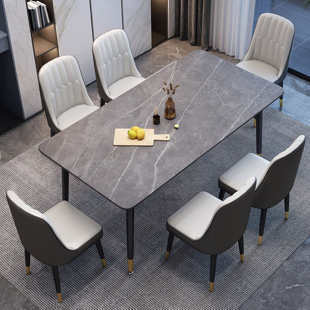 Eigentijdse stijl eettafel stenen eettafel rechthoek voor eetkamer