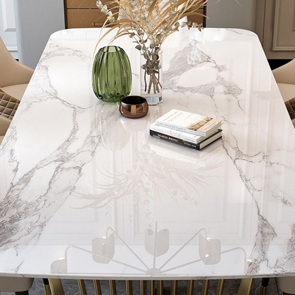 Luxury Sintered Stone Top Dining Set Rectangle 1/4/5/7/9 Pieces Dining Room Table Set