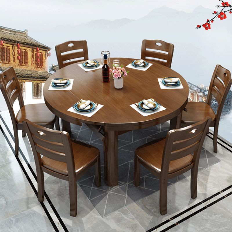Solid Wood Modern Dining Room Dinner Kitchen Table 4 Legs Dining Table