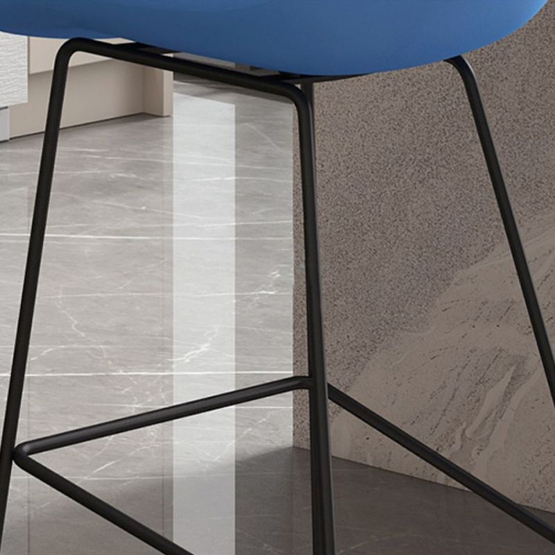 Contemporary Style Plastic Counter Stool Counter Height Bucket Bar Stool