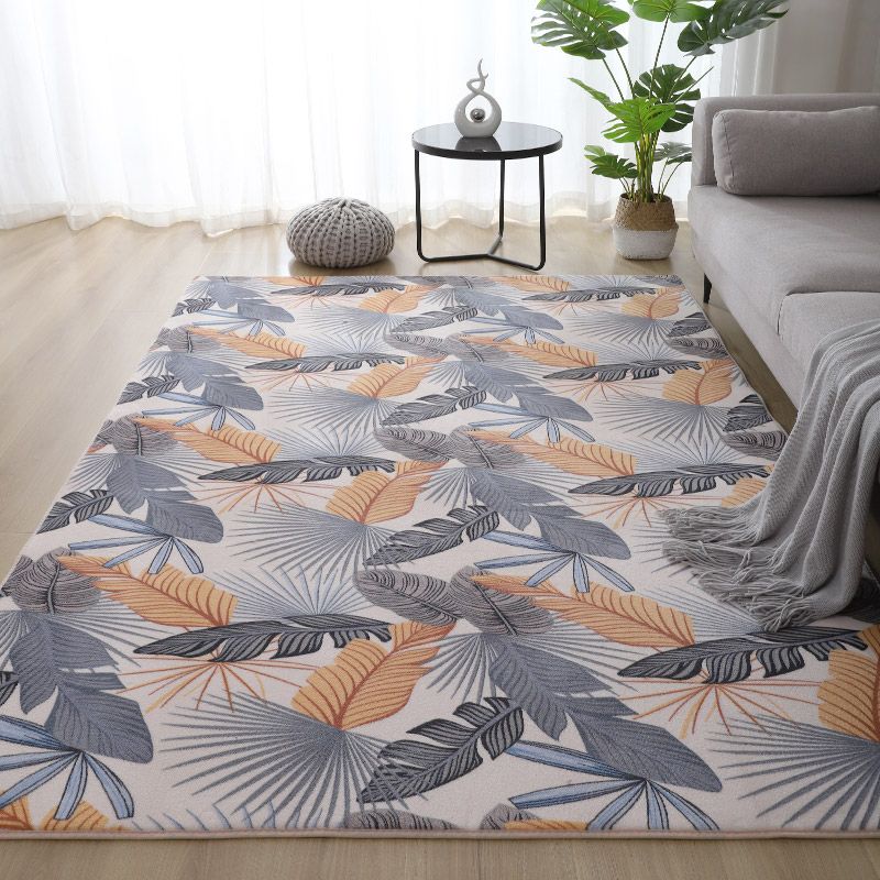 Navy Modern Rug Polyester Vis Binnen Taprijk Rug Stain Resistant Rug voor woonkamer