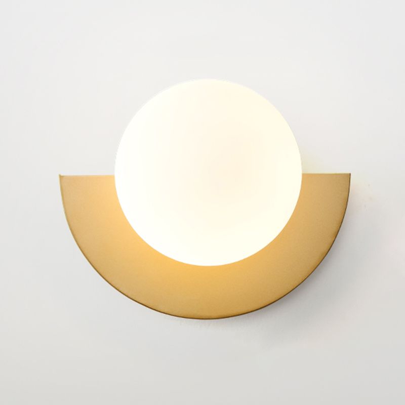 Ball Metal Wall Sconce Modern Nordic Macarons Single Light Wall Mounted Light
