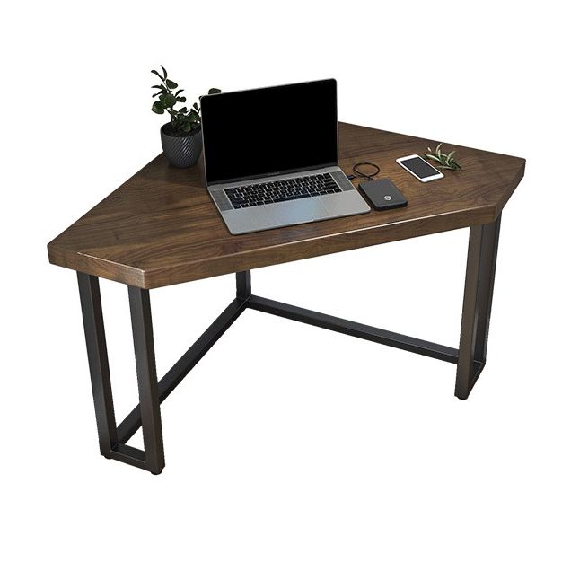 Modern Style Office Desk Solid Wood Home Use Desk with Metal Legs