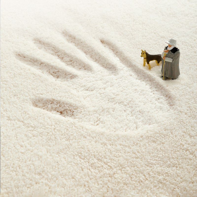 Dark Blue Flower Carpet Polyester Simple Carpet Washable Carpet for Drawing Room