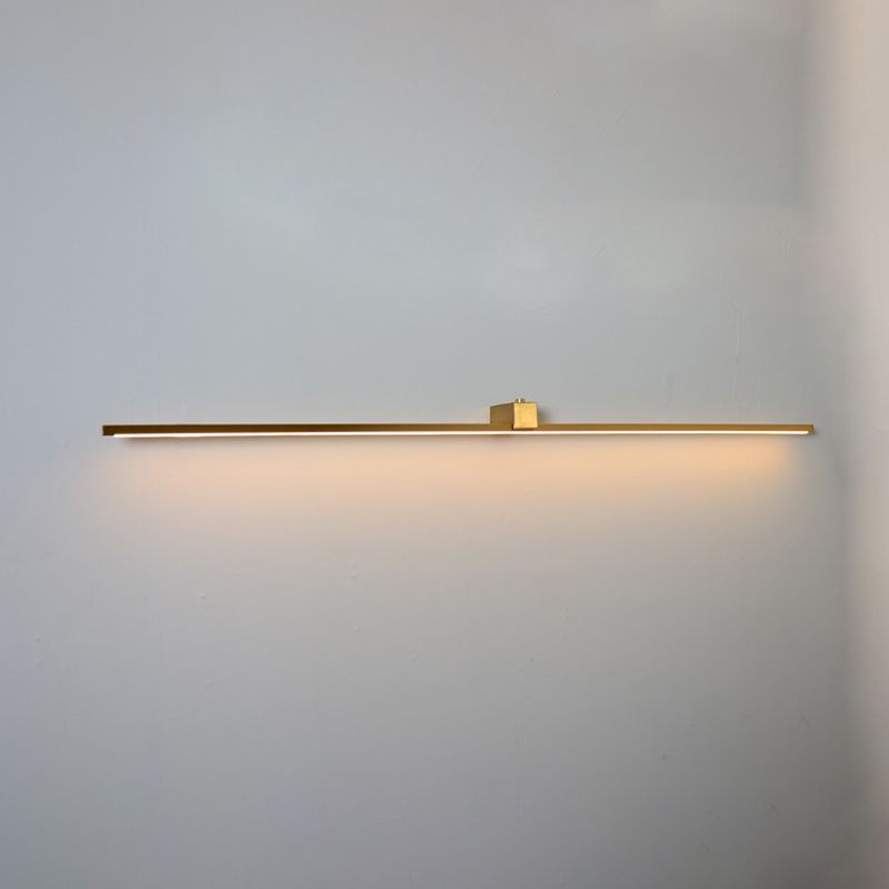 Tocador de led rectilíneo de metal simplicidad de baño liviana de baño