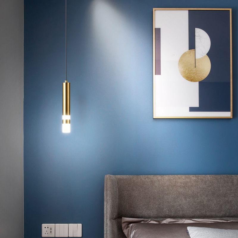 Metallic Hanging Light Modern Pendant Lighting Fixture for Living Room