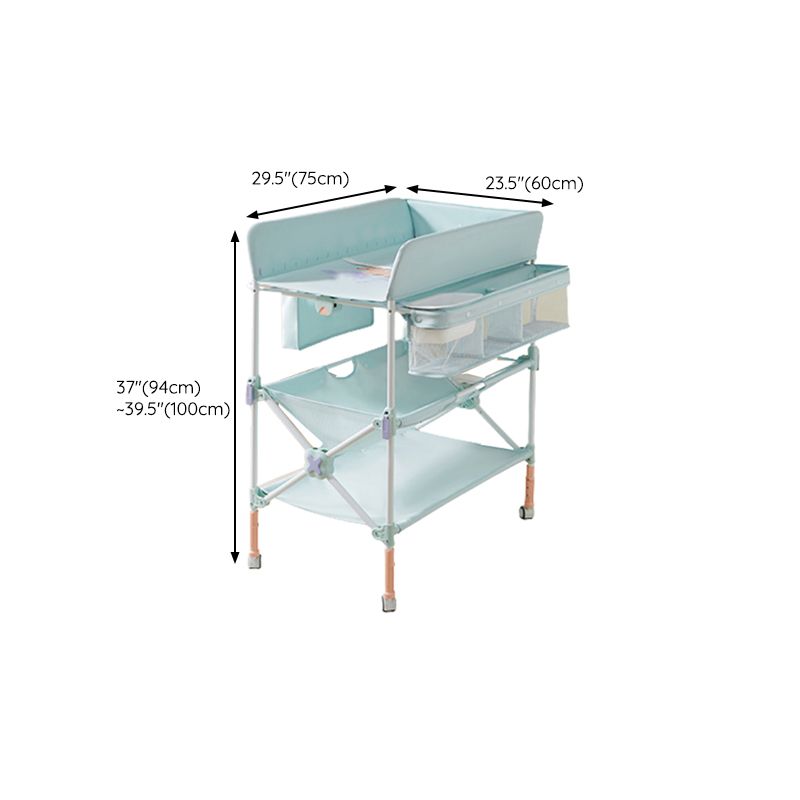 Safety Rails Changing Table Portable Baby Changing Table with Flat Top