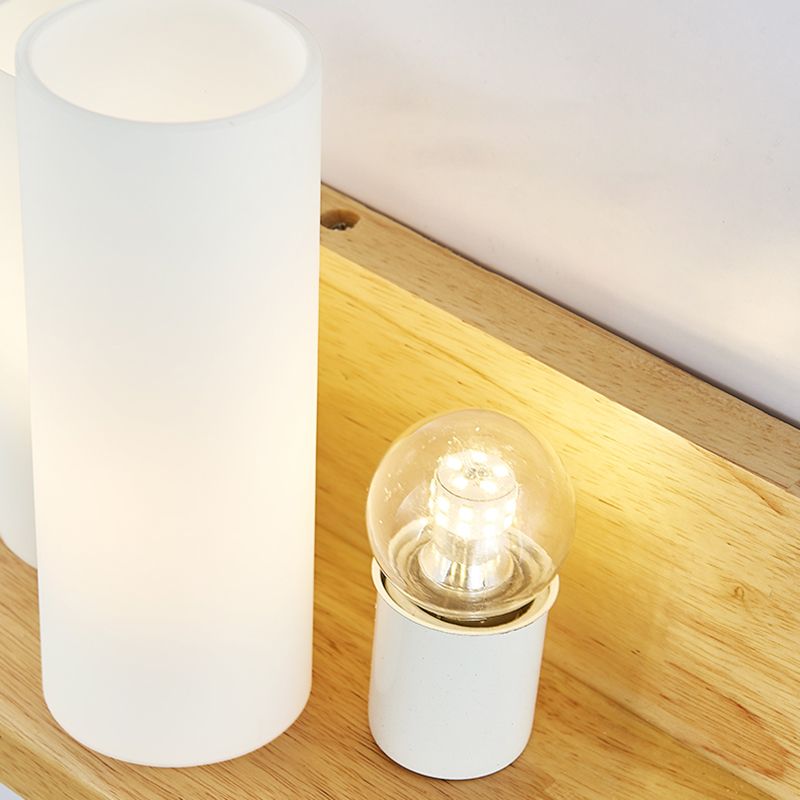 Wandleuchter japanischer minimalistischer Stil Glas 1 leichte Leuchten für Wohnzimmer Schlafzimmer