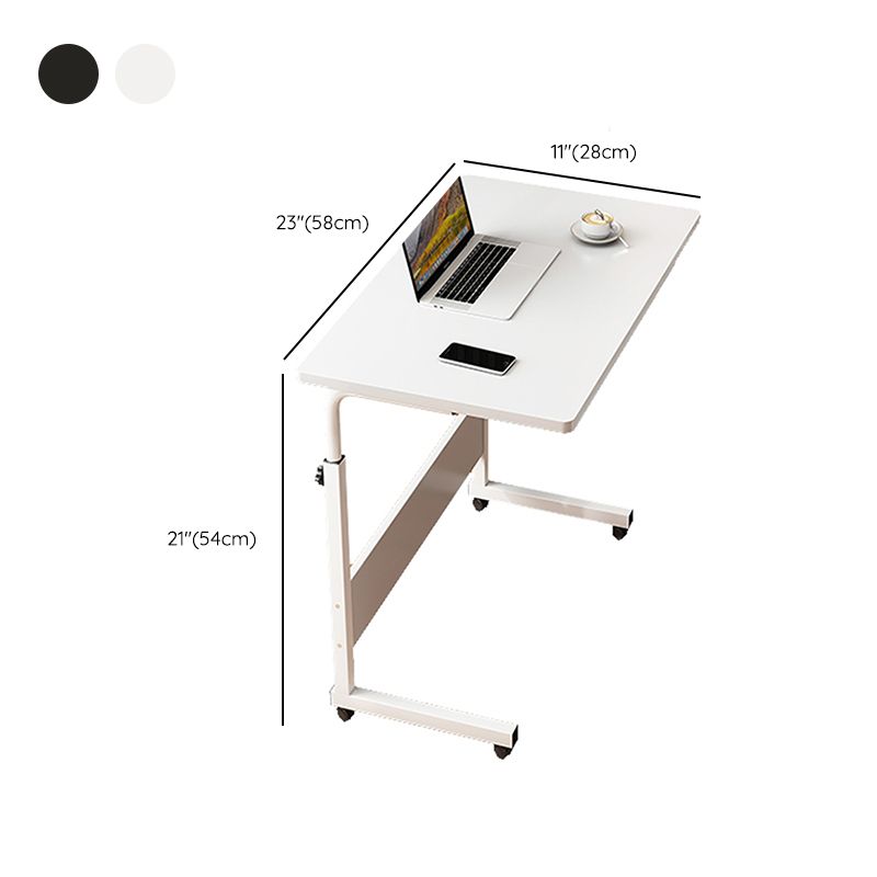 Modernistic Rectangular Corner Table 4 Legs Metal Side End Table with Storage