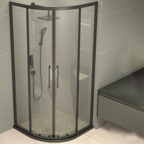Framed Double Sliding Shower Enclosure Round Shower Enclosure