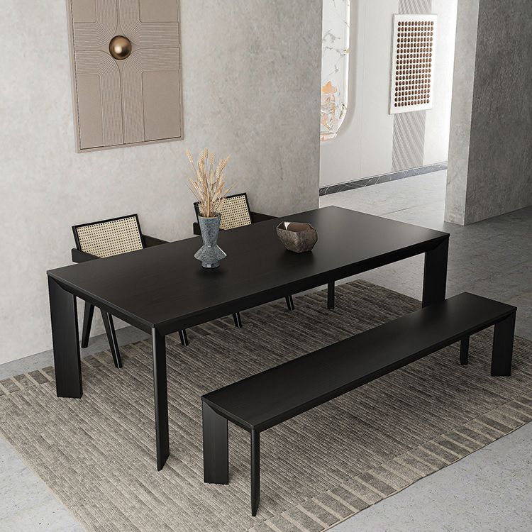 Rectangle Solid Wood Dining Table Modern Style Kitchen Dining Table