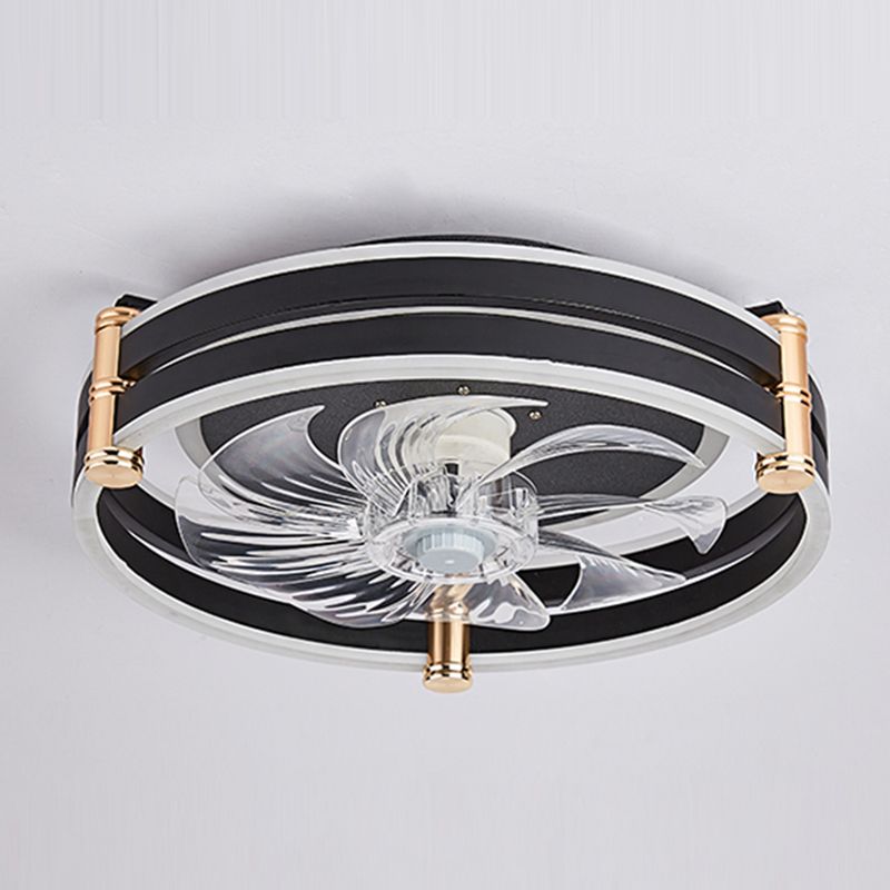 Modern Style LED Ceiling Fan Light Creative Flush Mount Light for Living Room