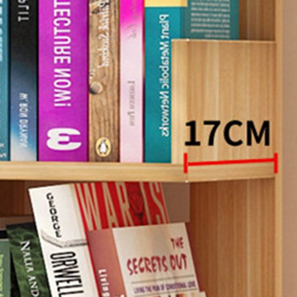 Contemporary Open Back Bookshelf Freestanding Standard Bookcase