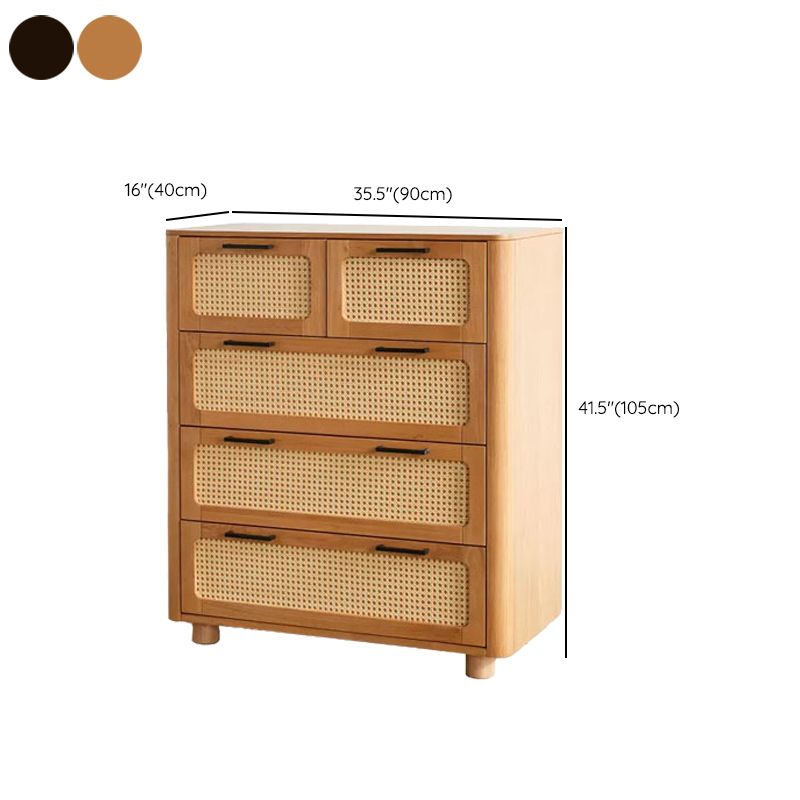 Solid Wood Storage Chest Dresser Modern Storage Chest for Bedroom