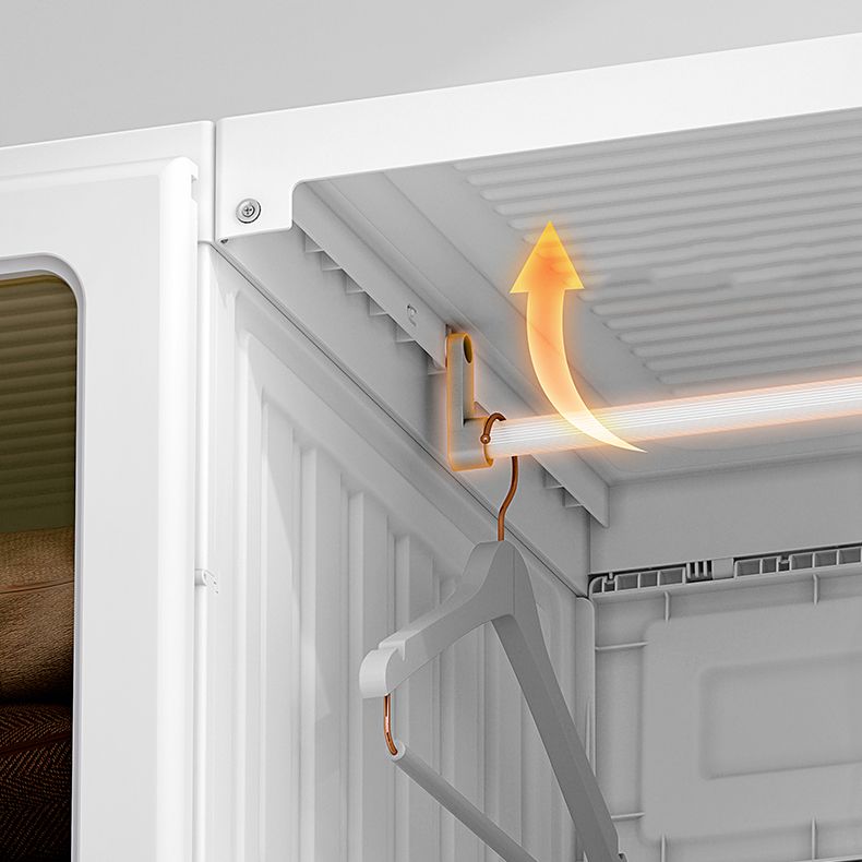 Modern Folding Plastic Wardrobe Freestanding Wardrobe with Shelves