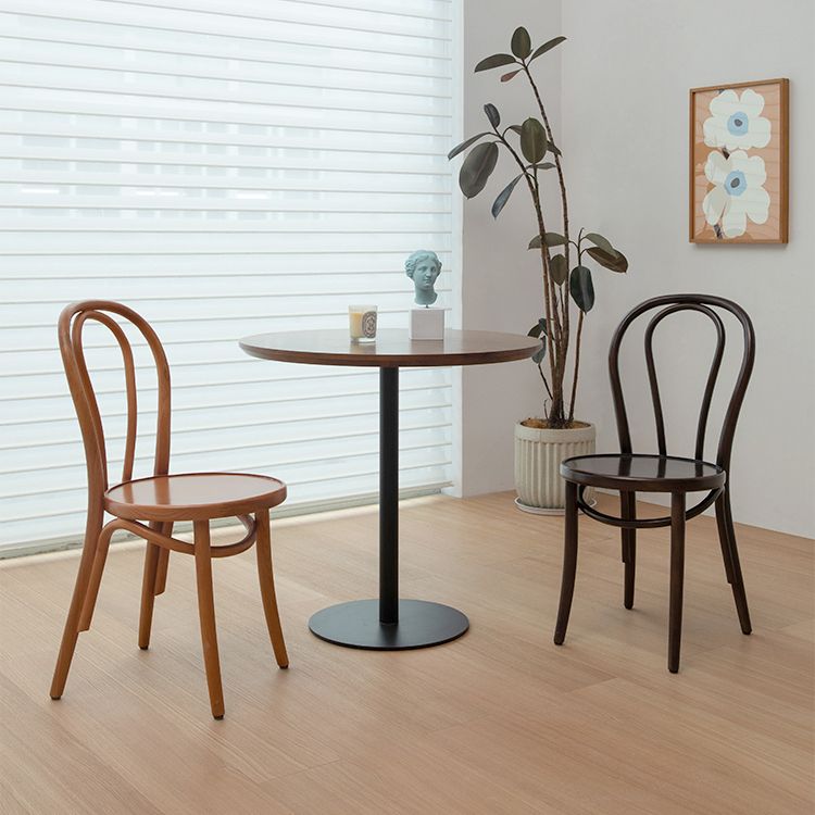 Chaises de salle à manger sans accoudoirs en bois courbé Chaises d'appoint en bois avec pieds en hêtre