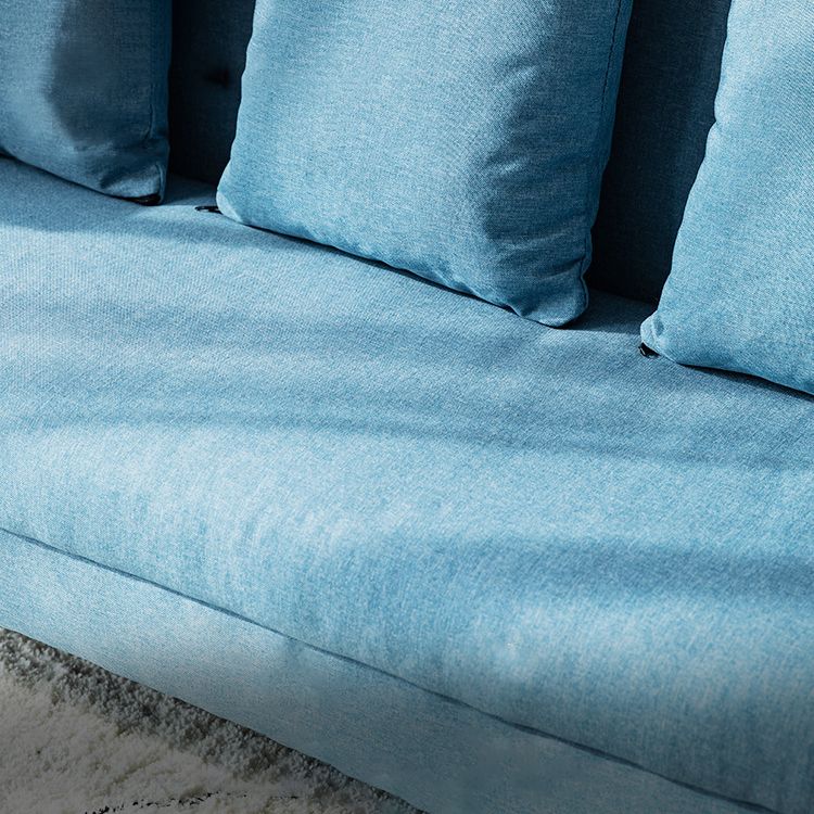 Scandinavian Tight Back Sofa with Storage and Square Arm 65H